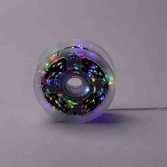 Гірлянда роса на пульті 100 метрів на 1000 led світлодіодів крапля на зеленому дроті мультиколор 1000L100MGML Коломия