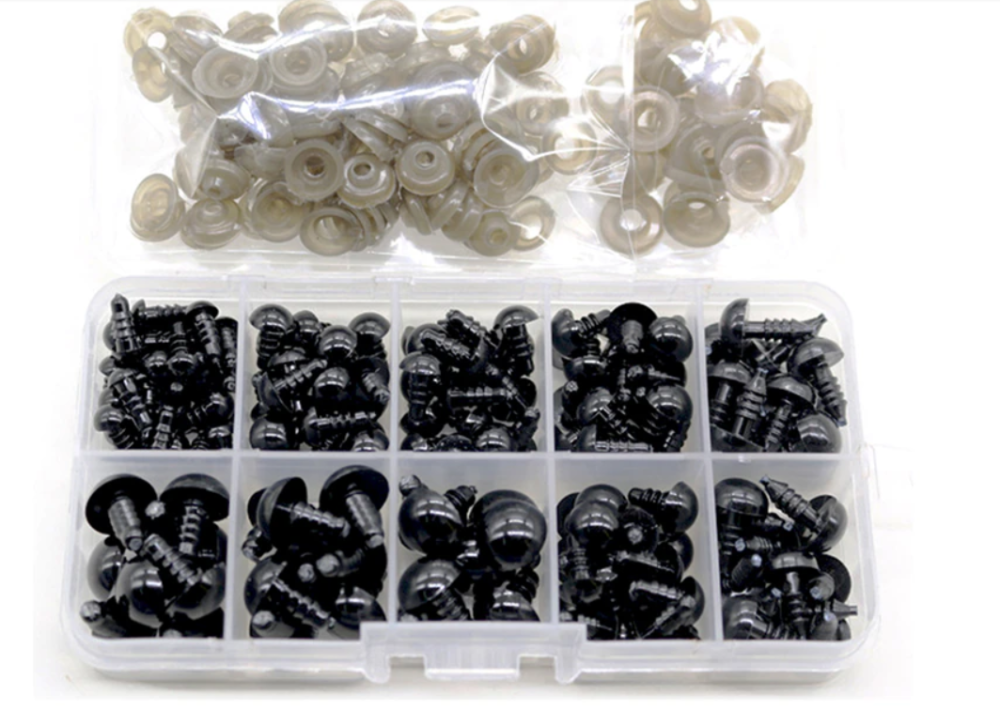 Глаза ДЛЯ ИГРУШЕК, ДИАМЕТР 14 ММ, ЦВЕТ ЧЕРНЫЙ Киев - изображение 4