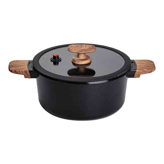 Алюмінієва каструля з керамічним покриттям антипригарним 4.7 л Ø 24 см чорний MGC HP-4-453B Коломия