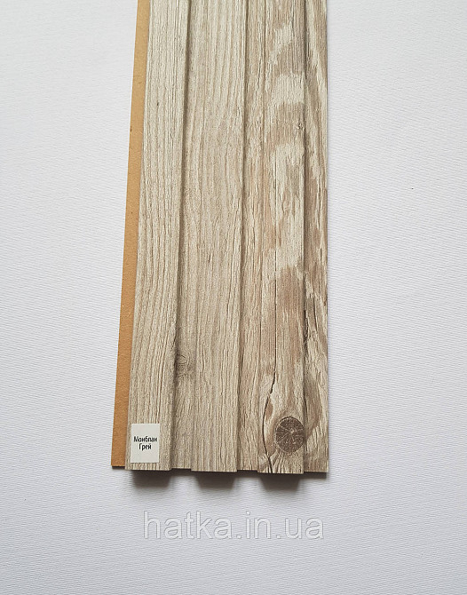 Стеновая реечная панель МДФ 117х12х2800 мм Монблан грей СП12117-19 Киев - изображение 1