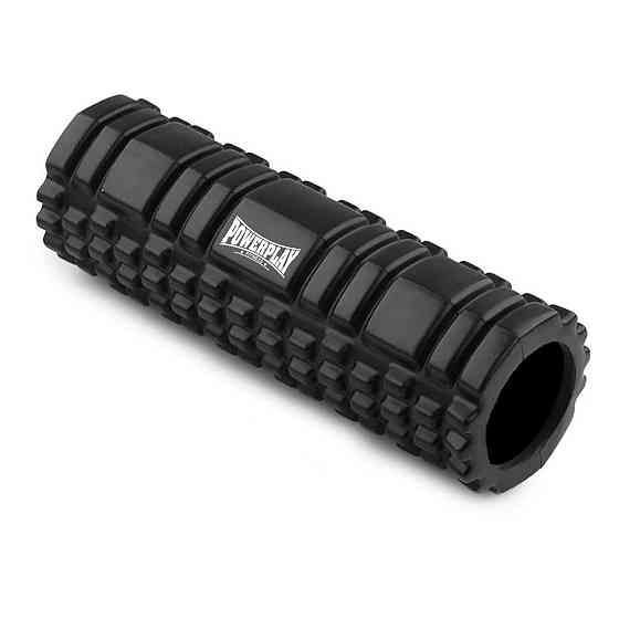 Набір для масажу та йоги PowerPlay PP_4097 (Ролік 30*10 + 2 м'ячі) Black + гумка 11 кг. Кам'янське