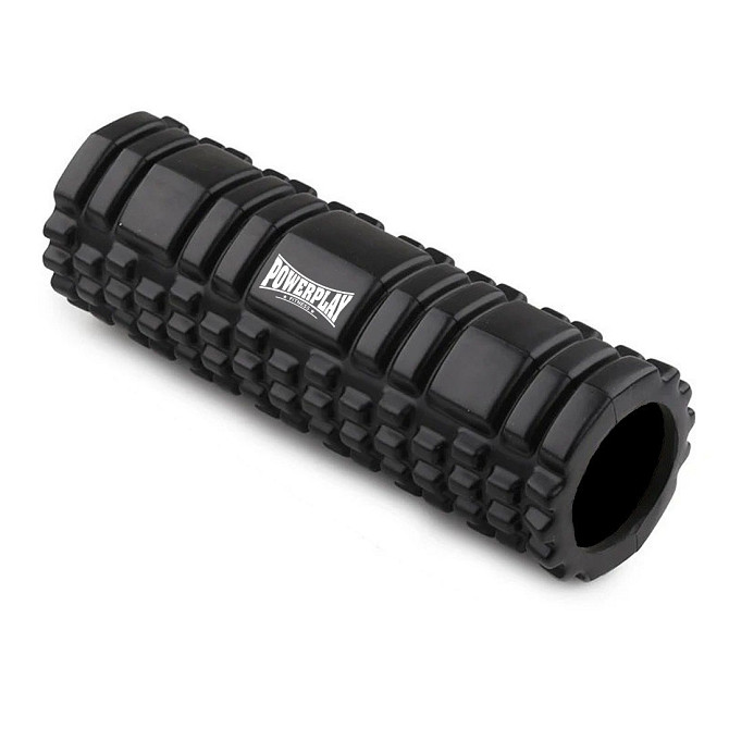 Набір для масажу та йоги PowerPlay PP_4097 (Ролік 30*10 + 2 м'ячі) Black + гумка 11 кг. Кам'янське - фото 2