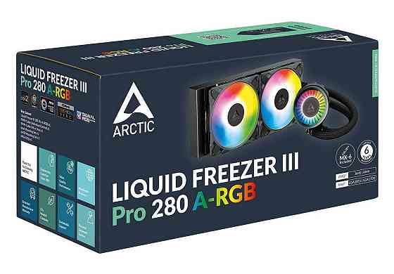 Система водяного охолодження Arctic Liquid Freezer III Pro 280 A-RGB Black (ACFRE00183A) ( 12920 ) Харків