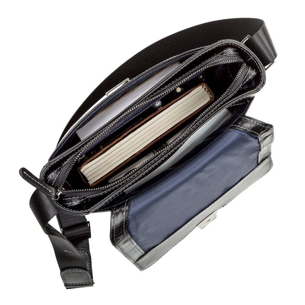 Сумка мужская SHVIGEL 11118 кожаная Черная Киев - изображение 6