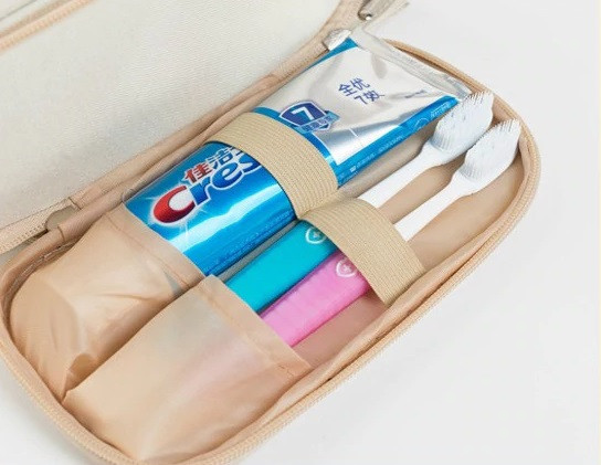 Косметичка-сумка дорожная 205 на 240 на 105 мм розовый Киев - изображение 8