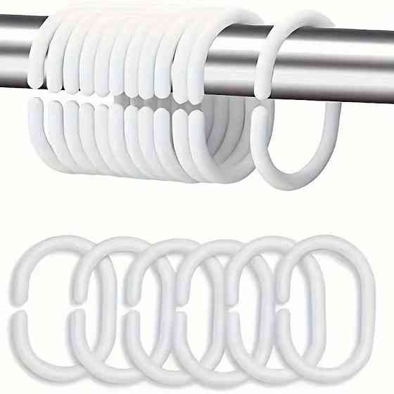 Шторка для ванної та душу 180x180 см, штора для ванної з гачками, прозоро-біла з золотистим принтом Кам'янець-Подільський