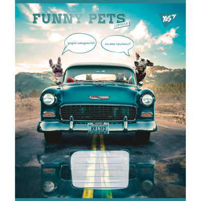 Тетрадь Yes Funny pets 36 листов клетка (767064) Винница - изображение 2