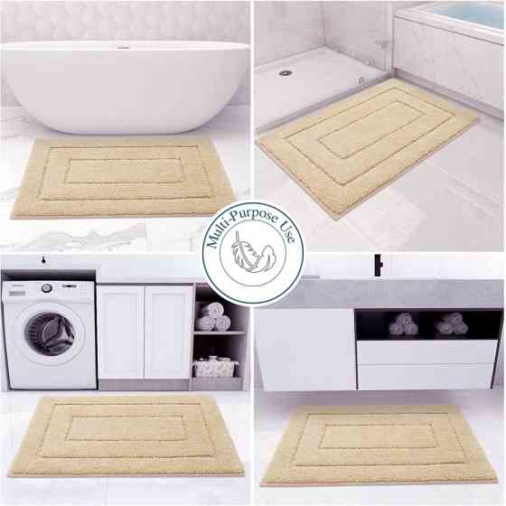 Коврик для ванной комнаты Lovely Svi прорезиненный - 50 x 80 см Бежевый Киев
