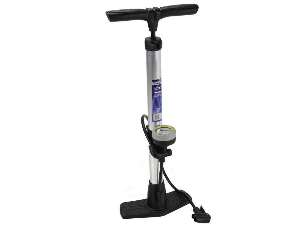 Насос ручний велосипеда "GeKo" profi з манометром 38х530 мм алюмінієвий корпус Київ - фото 1