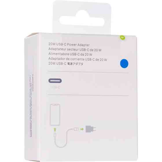 Мережевий зарядний пристрій 99% Original Charger Type-C 20W (MHJE3ZM/A / MU7V2ZM/A) (box) Рівне