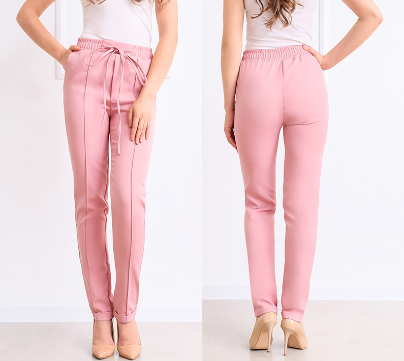 Стильні жіночі брюки з високою посадкою "Indigo" оптом | Розпродаж моделі Київ - фото 5