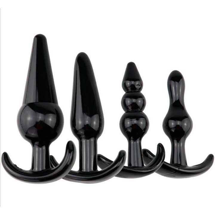 Силіконова анальна пробка - Чорний - 2.2*9 см - Анальні іграшки Вінниця - фото 2