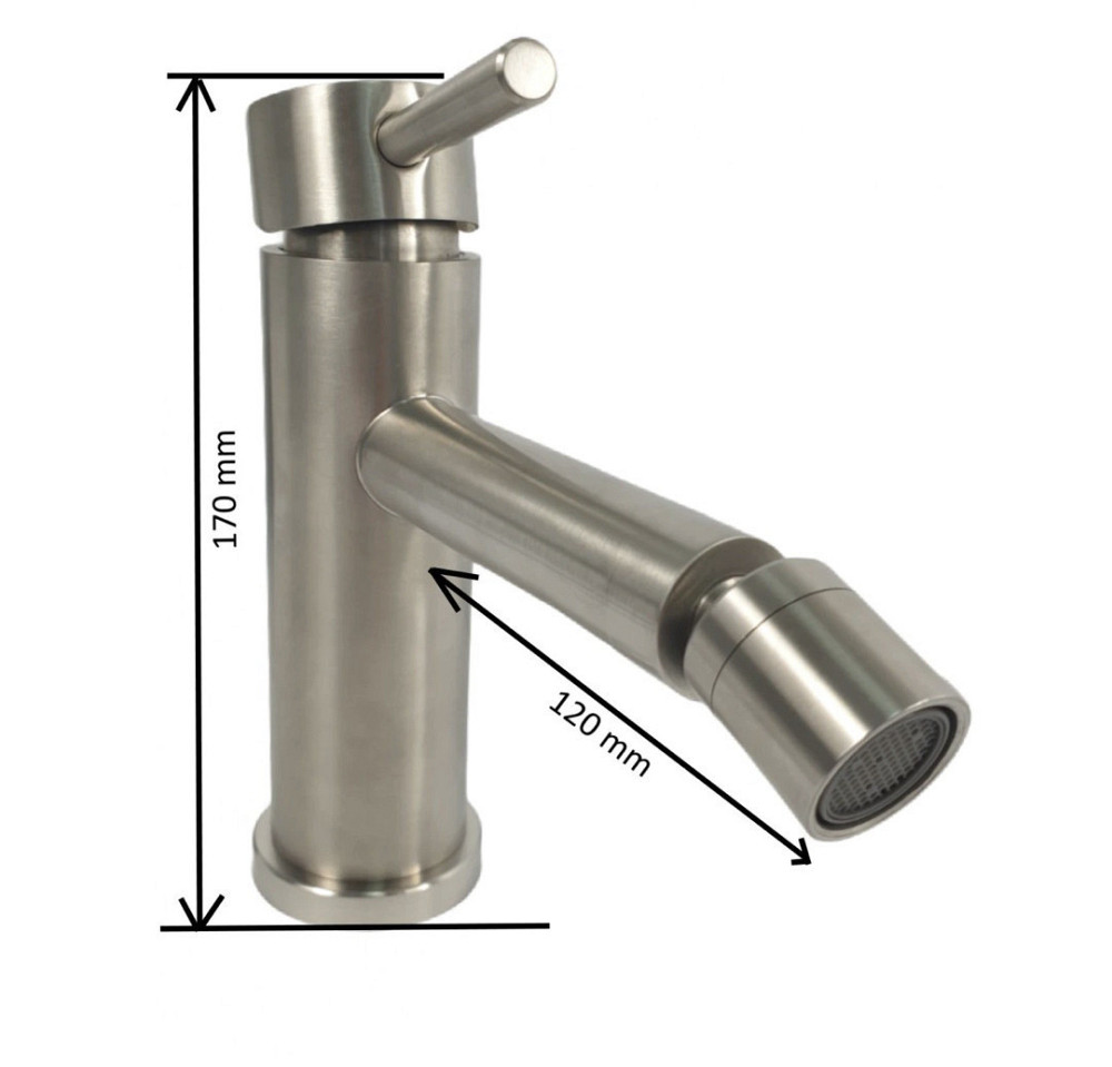 Змішувач для біде (гігієнічного душу) з нержавіючої сталі Zerix LR75005 (LL1668) Чернівці - фото 2