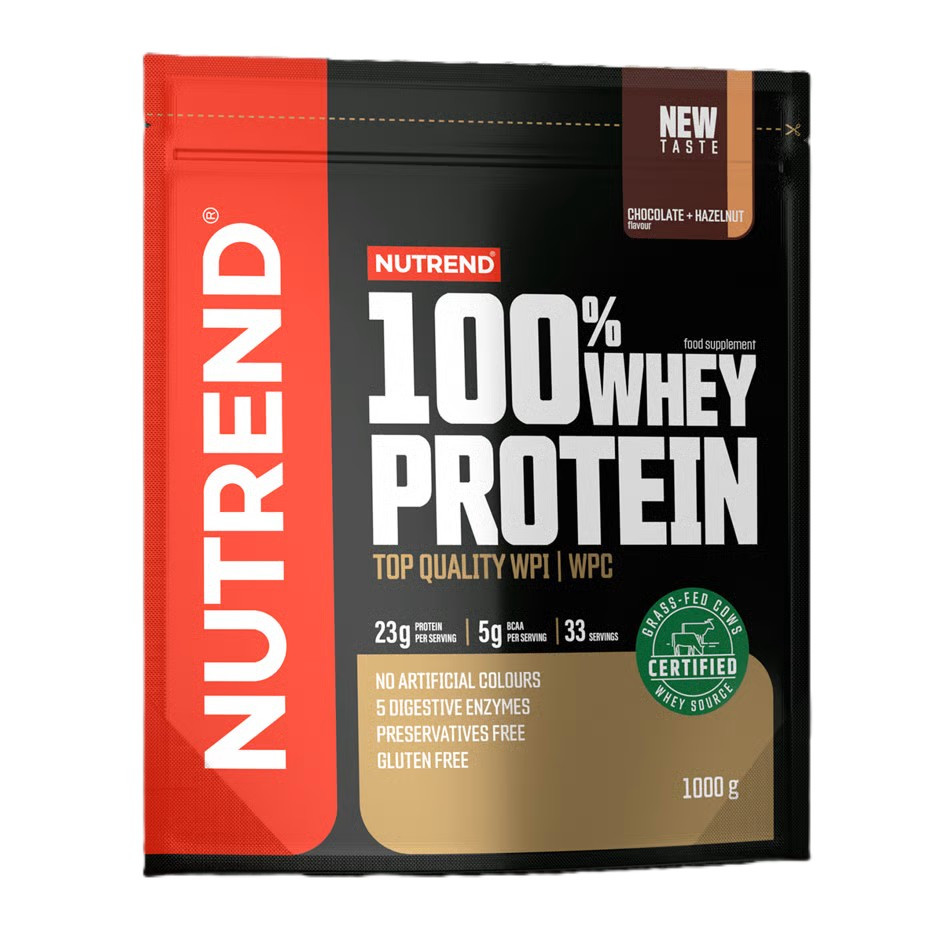 Протеин Nutrend 100% Whey Protein 1000g (Chocolate+hazelnut) Луцк - изображение 1