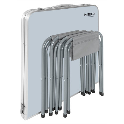 Набір кемпінгових меблів Neo Tools стіл + 4 стільці 6.9 кг (63-159) Вінниця - фото 9