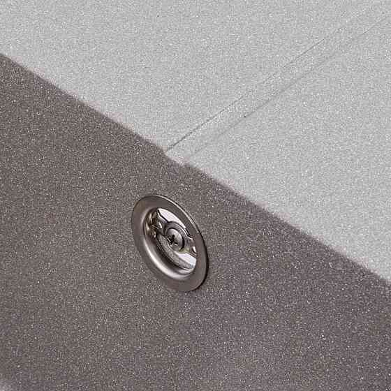 VALESO Гранітна мийка для кухні VALESO SOLID 7843 матова Сірий металік Киев