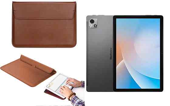 Чохол-конверт VitoCase для Blackview Tab 13, Tab 13 Pro, з функцією підставки для планшета Коричневий Київ