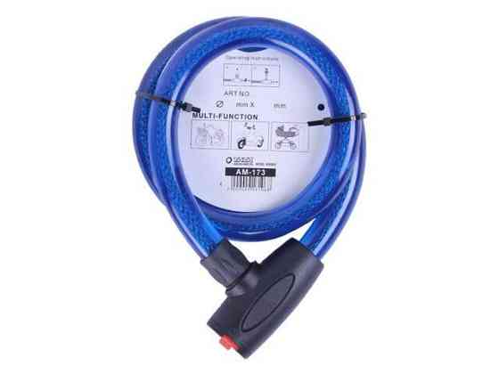 Замок прорипасований ZX1236 , тросовий, 18 мм*1000 мм (під ключ) Мукачево