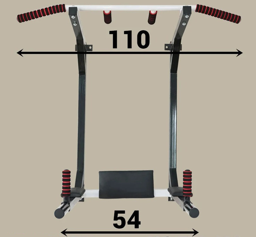 Спортивный настенный турник + брусья + пресс 4 в 1 А204-ЧГ для дома Киев - изображение 2