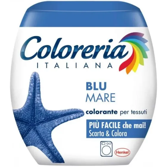 Фарба для одягу в пральну машину (морський синій) Coloreria Italiana Blu Mare, 350 г Львів