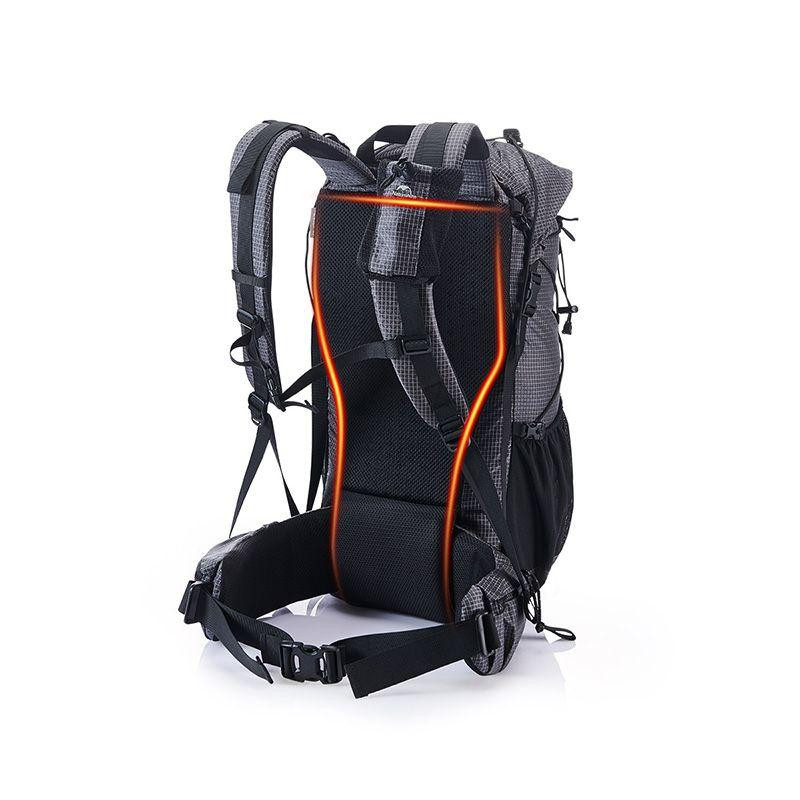 Рюкзак туристический Naturehike Rock NH19BP095, 60+5 л, графит в клетку Киев - изображение 3
