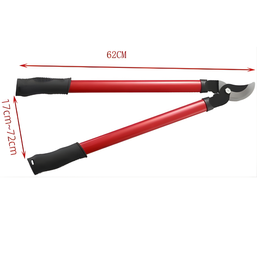 Сучкоріз садовий, секатор для саду і підрізування гілок з довгими 62 см прогумованими ручками, червоний Кам'янець-Подільський - фото 8