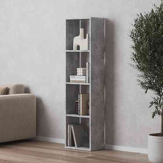 Стеллаж VAYS M-53, книжная полка на 4 ячейки, ЛДСП, 37×29×143 см - для дома, офиса, детской или гостиной Львов