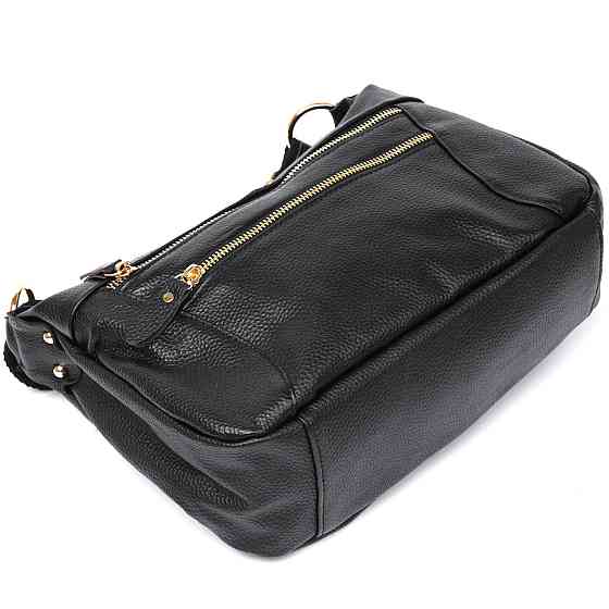 Кожаная женская сумка Vintage 20686 Черный Киев