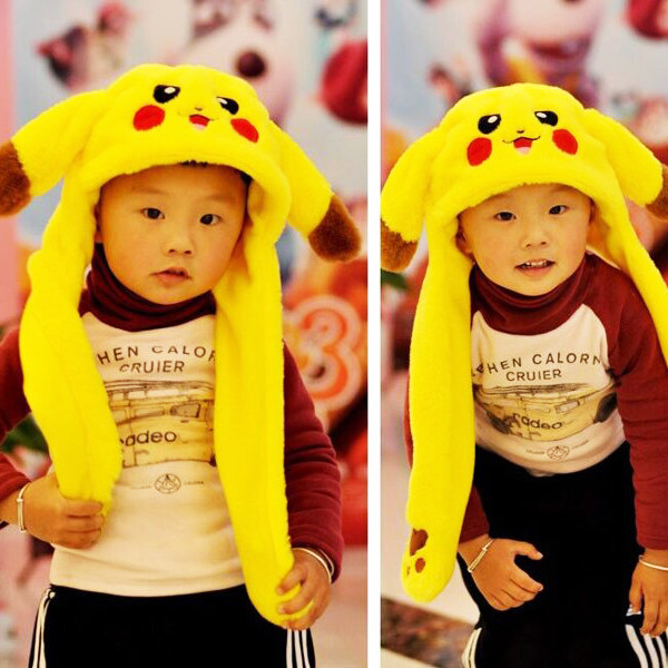 Шапка с шевелящимися ушами, Светящиеся шапки, Карнавальная шапка пикачу Светящаяся в темноте DC-13 Львов - изображение 10