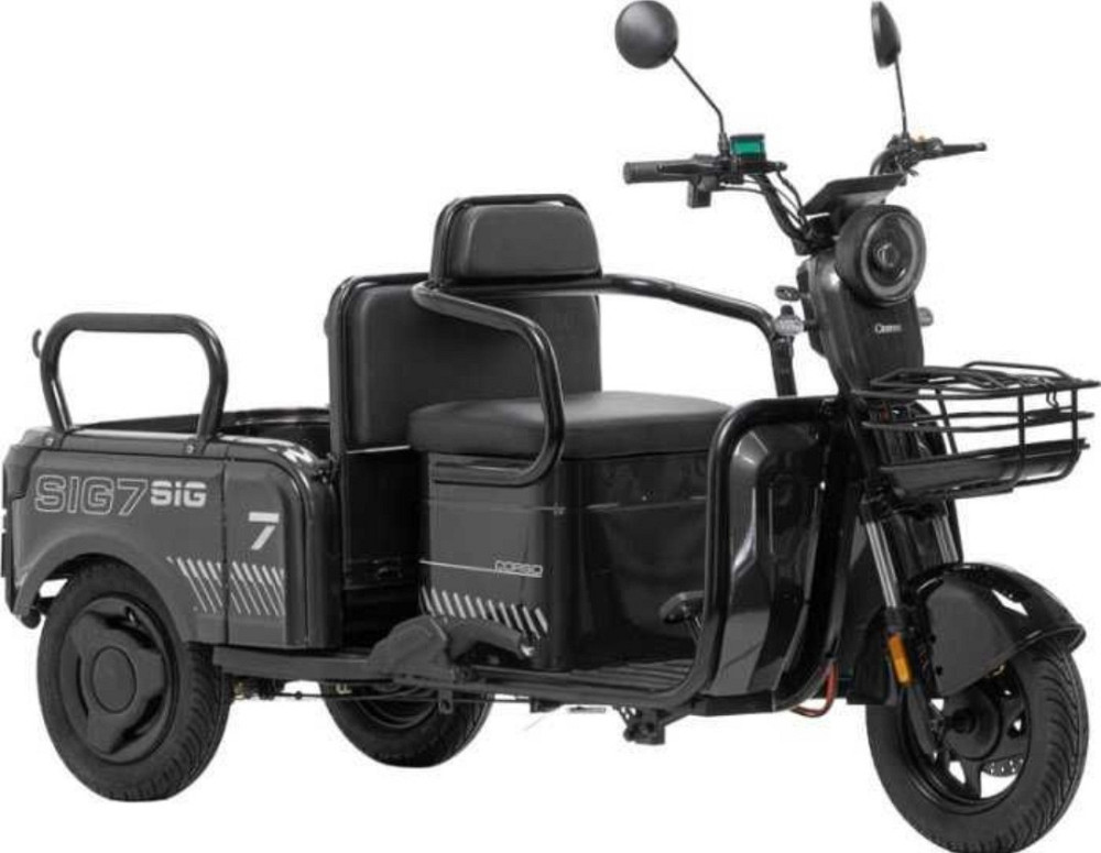 Електричний трицикл Corso SIG-8 1200W 72V/28Ah, 3 місця- Чорний. Харків - фото 1