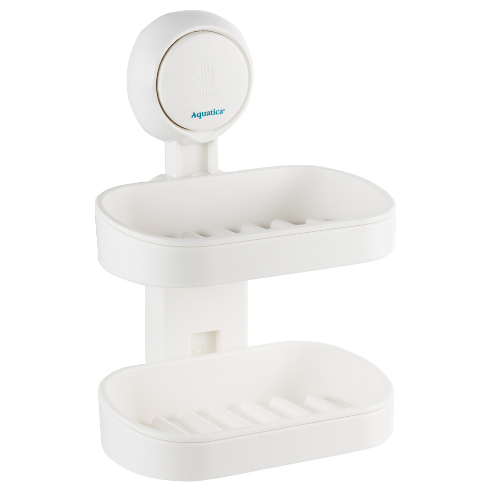 AQUATICA Мыльница на вакуумной присоске двойная s42 142×111×201мм AQUATICA (9784290) Киев - изображение 6