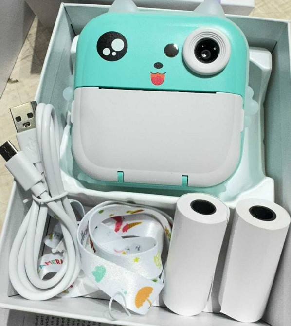 Фотоапарат миттєвого друку дитячий Q5 48 Мп APP міні термо принтер. Київ - фото 4