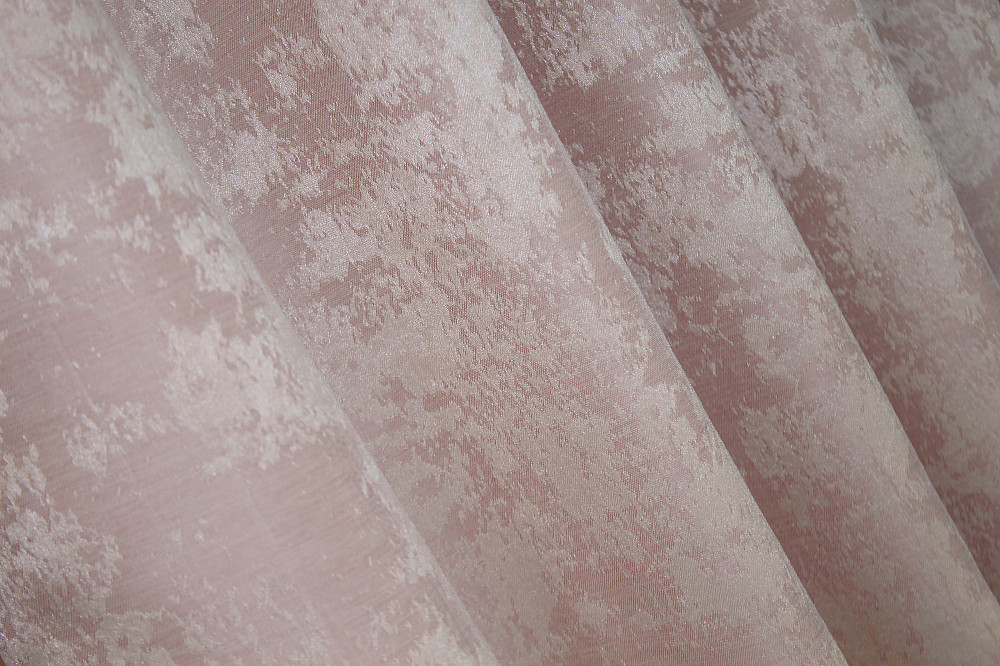 Комплект коротких штор VR-Textil Жаккард Sultan YL № 1370ш Бледно-розовый 130х170 см 2 шт (35-0090) Киев - изображение 8