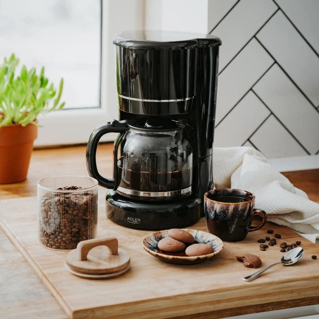 Кофеварка капельная Adler AD 4383 black, 1.5Л, 900Вт SN-75 Львов - изображение 2