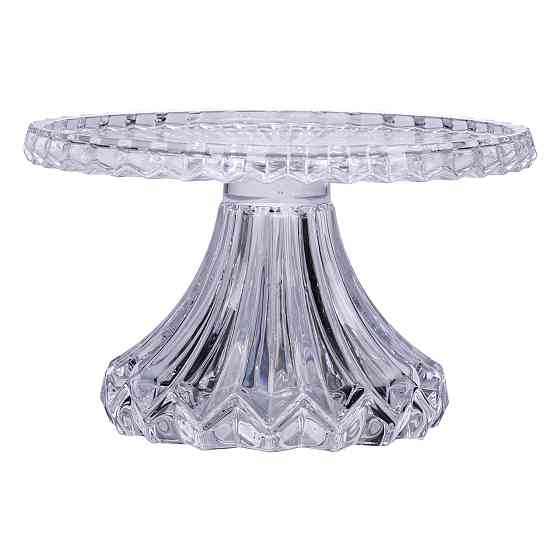Yiwu Тортівниця на ніжці Ø26 см скляна підставка для торта, капкейків, тістечок HP-19-138S Коломыя