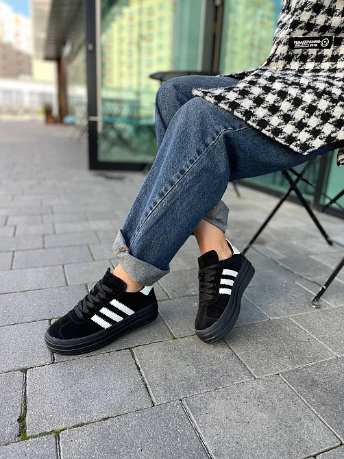 Кеди жіночі Notta bene чорні натуральна замша низький хід 36-41 (K-0524) Київ - фото 2