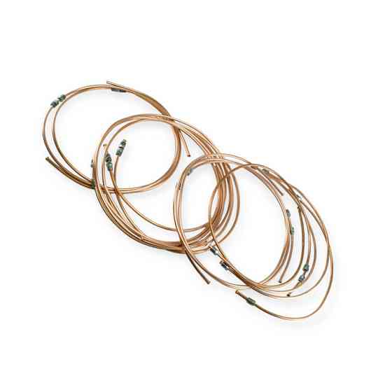 Трубки ГАЗ-3307 медные (d-12 12шт к-т) торм. Мукачево