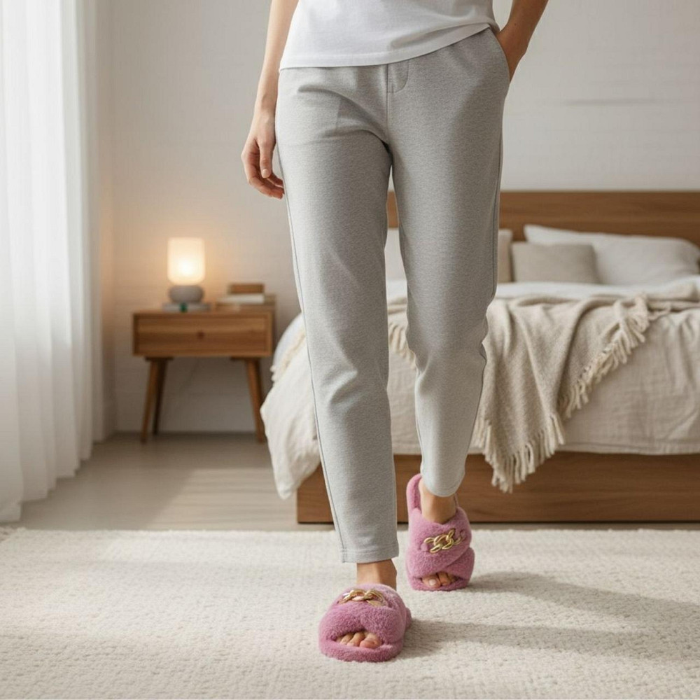 Открытые Женские тапочки домашние меховые Розовый 41 Одесса - изображение 3