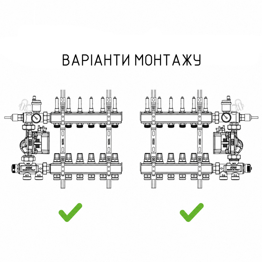 Смесительная группа Icma без насоса №M061 Киев - изображение 14