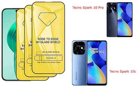 Защитное стекло DefenzoGlass для Tecno Spark 10 Pro (KI7), Spark 10c – двойная прочность Киев