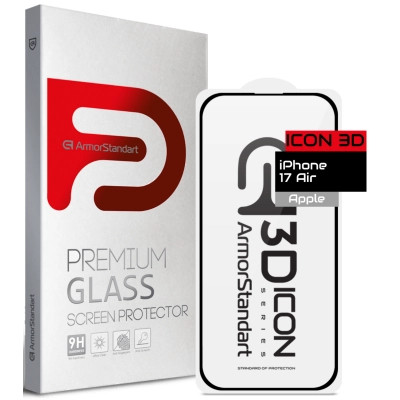 Скло захисне Armorstandart Icon 3D Apple iPhone 17 Air (ARM86215) Вінниця - фото 1