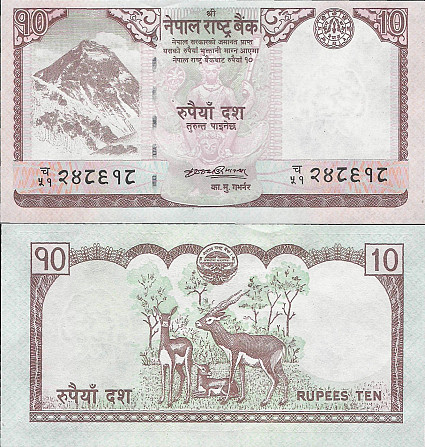 Непал / Nepal 10 Rupees (2008) Pick 61 UNC Полтава - изображение 1