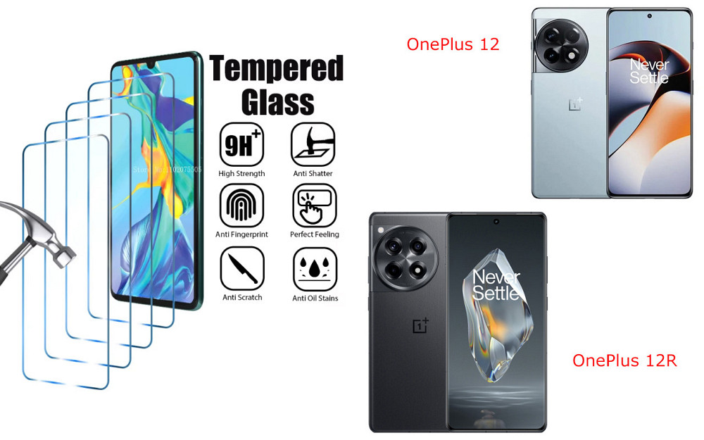 Захисне скло ArmorGlass для OnePlus 12, OnePlus 12R – стійке до подряпин та ударів Київ - фото 1