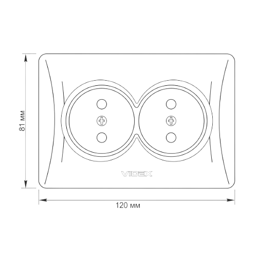 BINERA крем Розетка внутрішня 2-а Videx Житомир - изображение 6