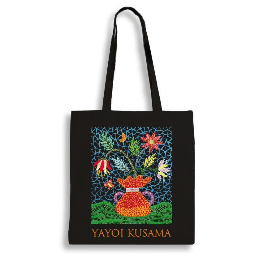Екошопер BookOpt BK4084 YAYOI KUSAMA Квіти, чорний Киев - изображение 2