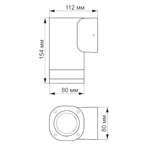 LED Світильник архітектурний VL-AR071G GU10 220V IP54 Videx Житомир
