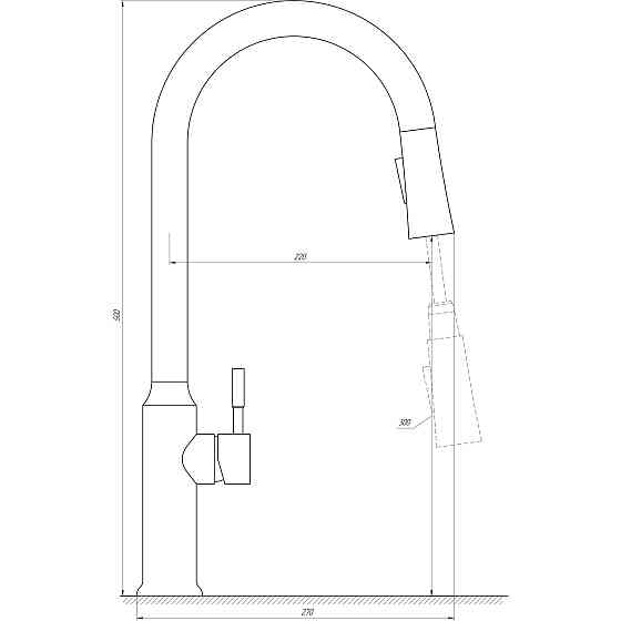 Змішувач для кухні Globus Lux ALPEN SBT1-2033 Тернопіль