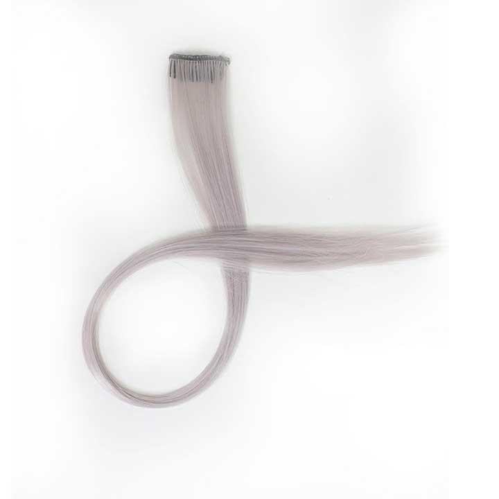 Накладне пасмо волосся кольорове на шпильках 60 см Сірий Вінниця - фото 9