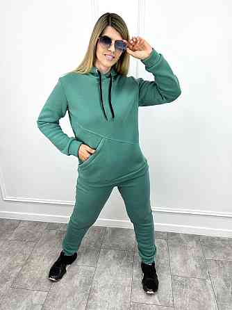 Жіночий спортивний костюм на флісі "Impuls" оптом | Батал | Розпродаж моделі Оливковий, 50-52 Київ
