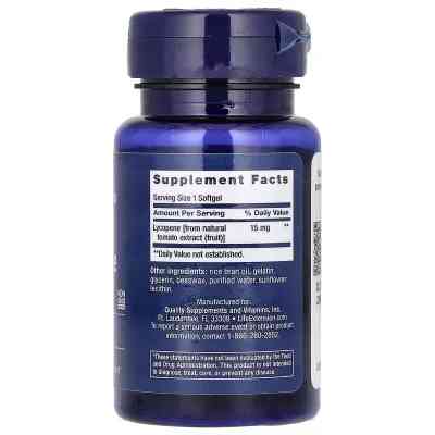 Вітамінно-мінеральний комплекс Life Extension Лікопін, 15 мг, Mega Lycopene, 90 гелевих капсул (LEX-45509) Вінниця